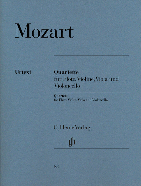 Quartets pour flûte, violon, alto et violoncelle