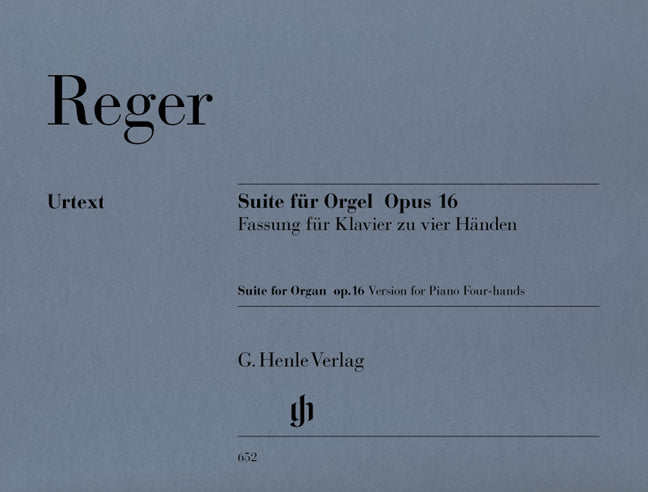 Suite mi mineur pour orgue op. 16 - pour piano à quatre mains (Première édition)