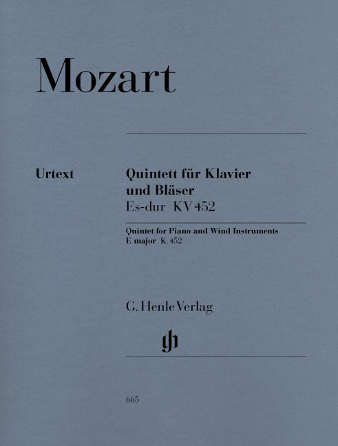 Quintette Mi bémol majeur K. 452 pour piano, hautbois, clarinette, cor et basson