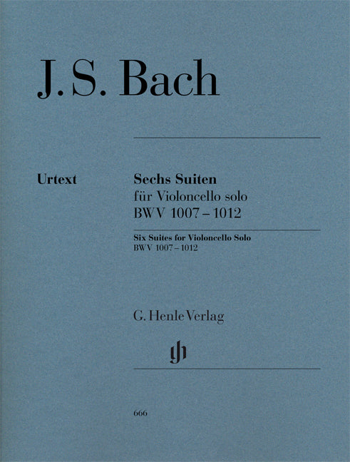 6 Suites pour violoncelle solo BWV 1007-1012