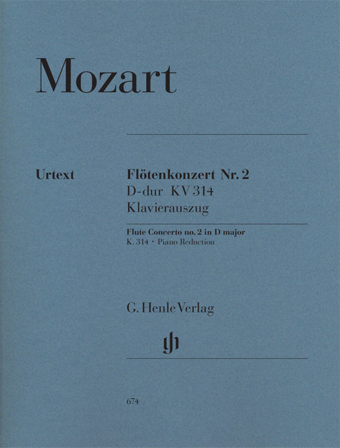 Concerto pour flûte n° 2 Ré majeur K. 314