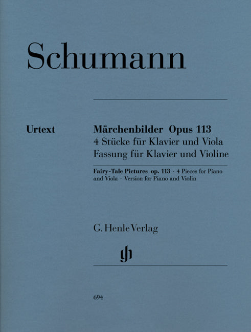 Märchenbilder op. 113 pour alto et piano op. 113