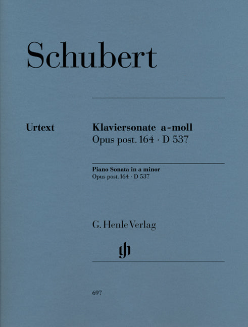 Sonate pour piano la mineur op. post. 164 D 537