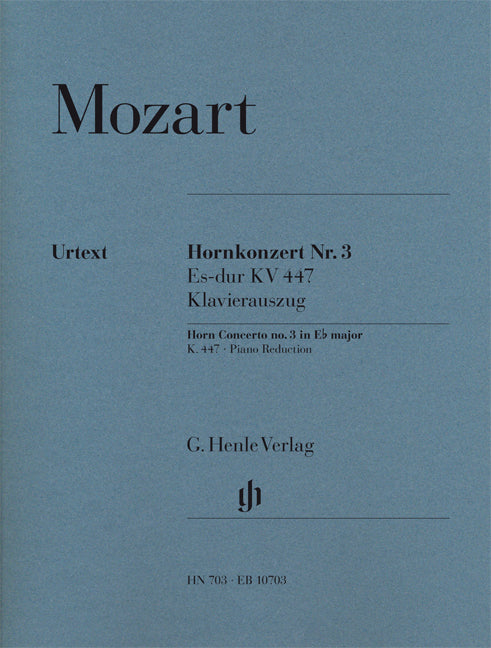 Concerto pour cor n° 3 Mi bémol majeur K. 447