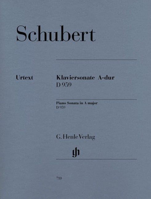 Sonate pour piano La majeur D 959