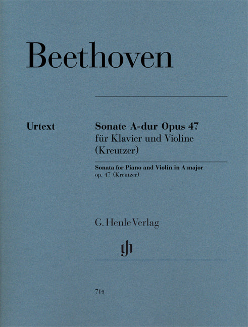 Sonate pour piano et violon La majeur op. 47 ("Kreutzer-Sonate")