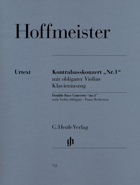 Concerto "n° 1" pour contrebasse et orchestre (avec violon obbligato)