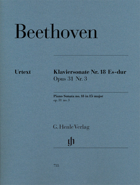 Sonate pour piano n° 18 Mi bémol majeur op. 31,3 (Hunting)