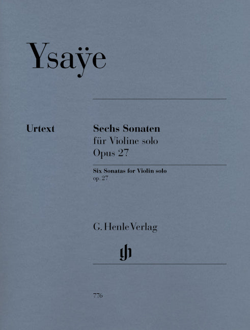 Six Sonates pour violon solo op. 27
