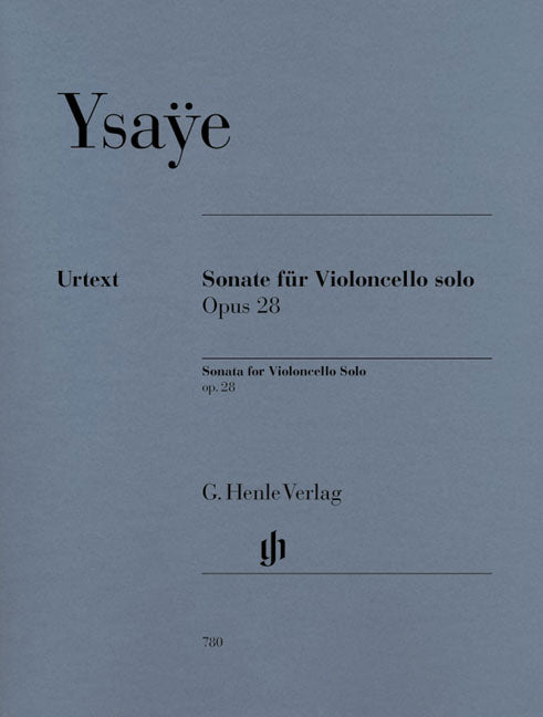 Sonate pour piano pour violoncelle solo op. 28