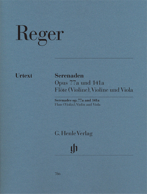 Serenades pour flûte (violon), violon et alto op. 77a et op. 141a