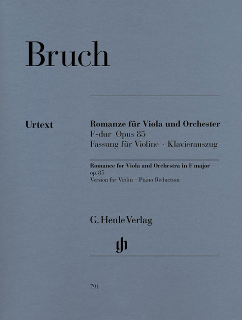 Romance pour alto et orchestre Fa majeur op. 85