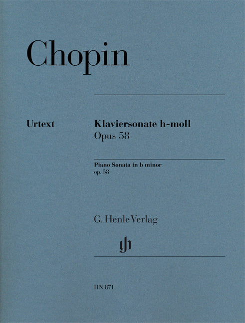 Sonate pour piano si mineur op. 58