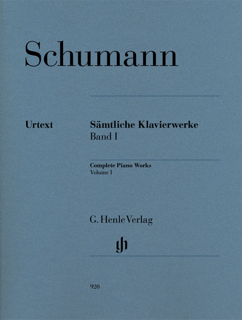 Œuvres complêtes pour piano volume I