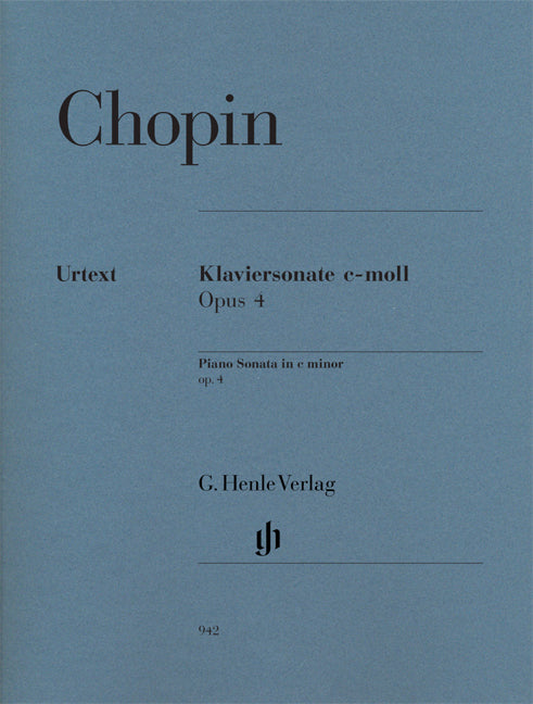 Sonate pour piano ut mineur op. 4