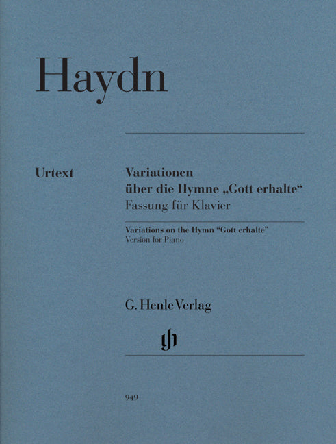 Variations sur l'hymne "Gott erhalte", version pour piano