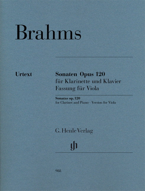 Sonates op. 120 pour clarinette et piano