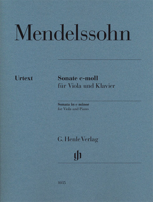 Sonate ut mineur pour alto et piano