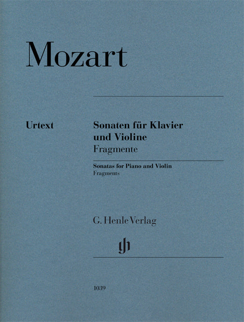 Sonates pour piano et violon, Fragments