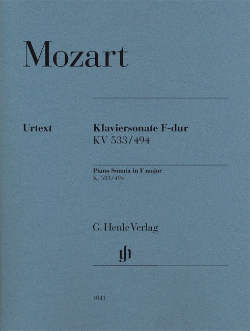 Sonate pour piano Fa majeur K. 533/494