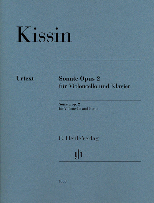 Sonate pour piano op. 2 pour violoncelle et piano