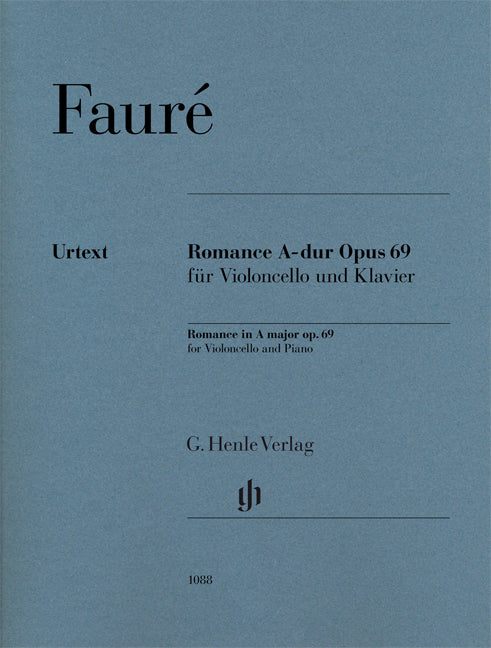 Romance La majeur op. 69 pour violoncelle et piano