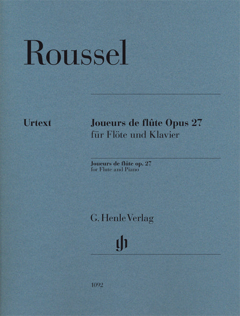 Joueurs de flûte op. 27 pour flûte et piano