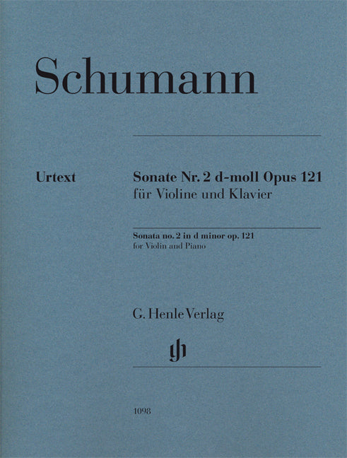 Sonate pour piano n° 2 ré mineur op. 121 pour violon et piano