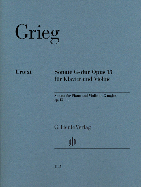 Sonate Sol majeur op. 13 pour piano et violon