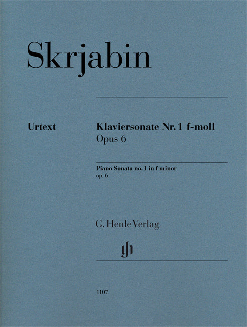 Sonate pour piano n° 1 fa mineur op. 6
