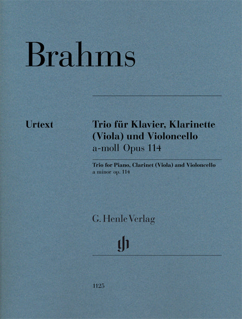 Trio pour piano, clarinette (alto) et violoncelle la mineur op. 114
