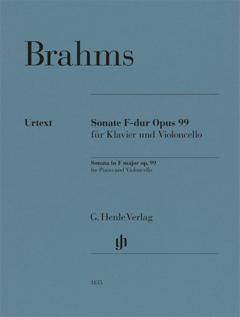 Sonate pour piano et violoncelle Fa majeur op. 99