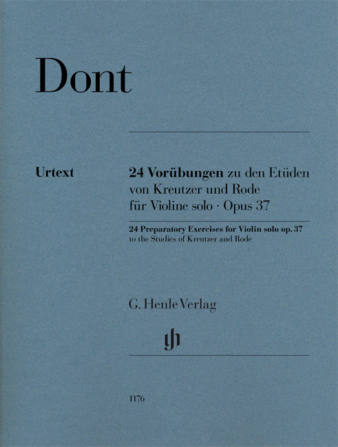 24 Preparatory Exercicesfor violon solo op. 37 of the Etudes of Kreutzer et Rode