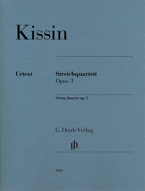 Quatuor à cordes op. 3