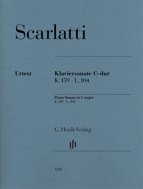 Sonate pour piano Ut majeur K. 159, L. 104