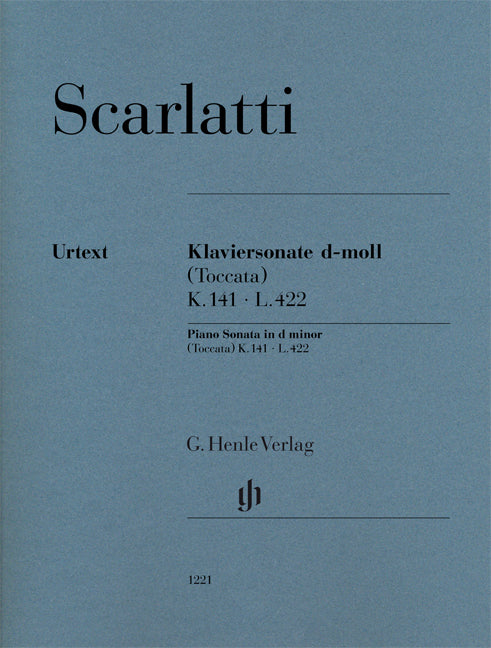 Sonate pour piano ré mineur (Toccata) K. 141, L. 422