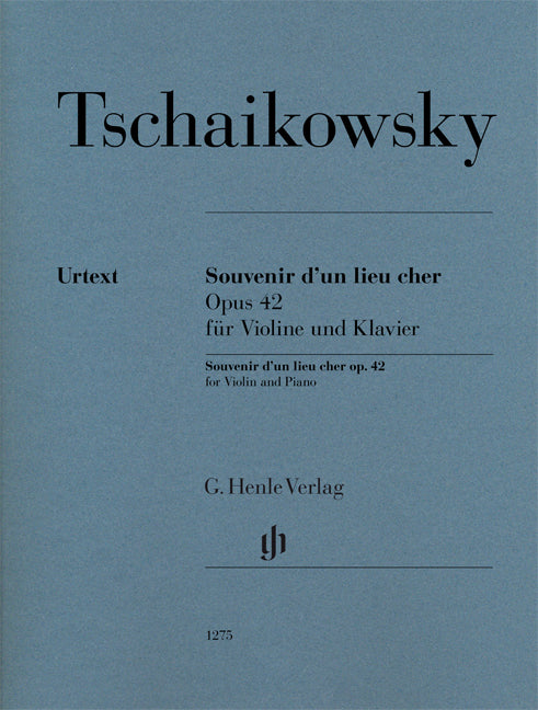 Souvenir d’un lieu cher op. 42 pour violon et piano