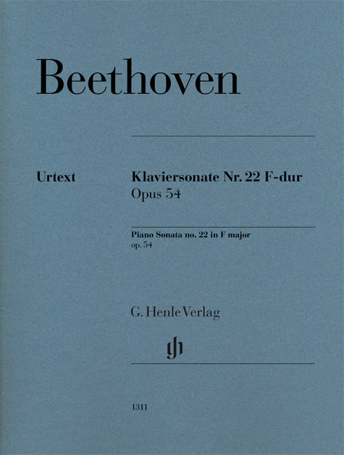 Sonate pour piano n° 22 Fa majeur op. 54