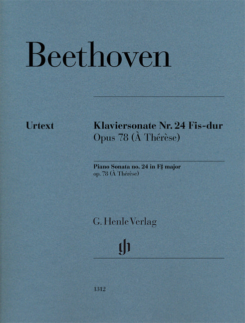 Sonate pour piano n° 24 en F dièse major op. 78