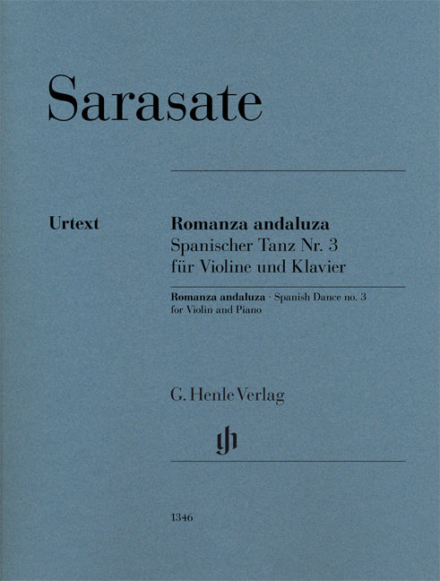 Romanza andaluza - Danse espagnole n° 3 pour violon et piano
