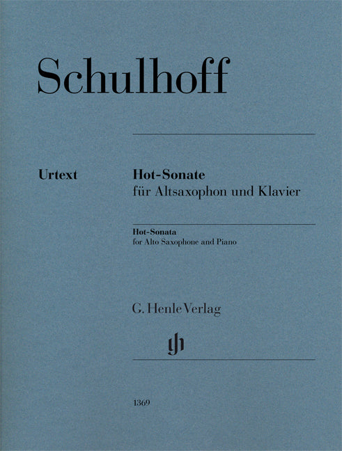Hot-Sonate pour Alto Saxophone et piano