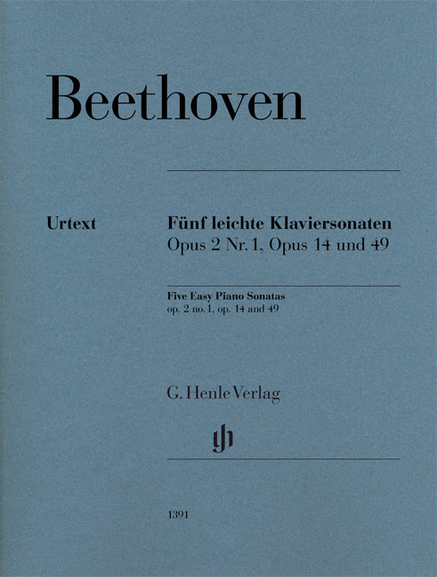 Cinq Sonate faciles pour piano op. 2,1, op. 14 et op. 49