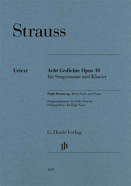 Huit poèmes op. 10 pour voix et piano