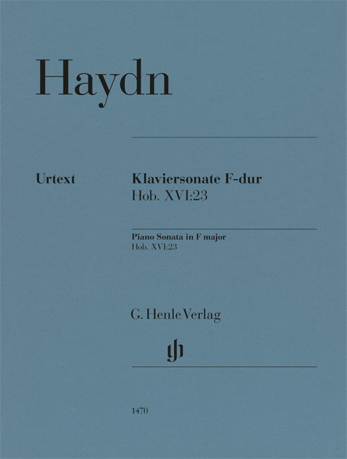 Sonate pour piano Fa majeur Hob. XVI:23