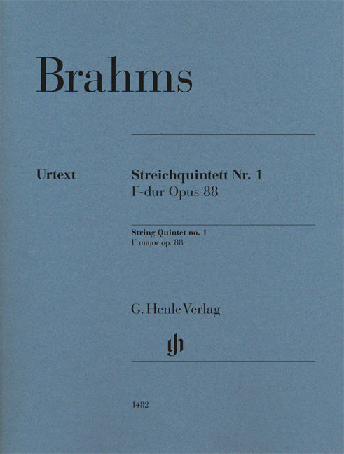 Quintettete à cordes n° 1 Fa majeur op. 88