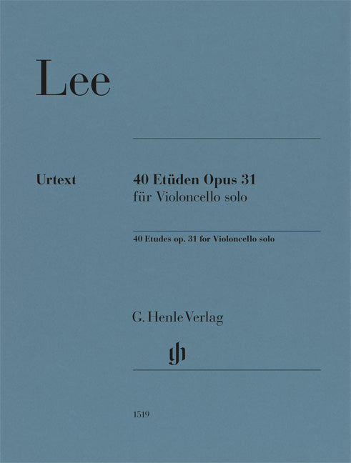 40 Etudes op. 31 pour violoncelle solo