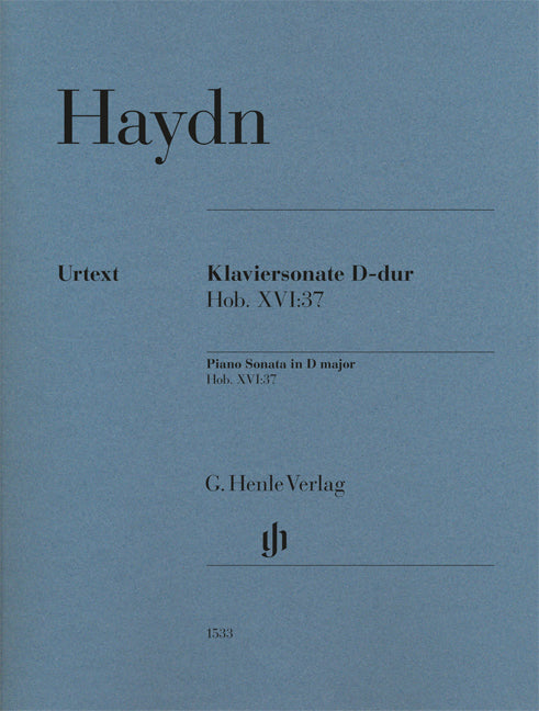 Sonate pour piano Ré majeur Hob. XVI:37