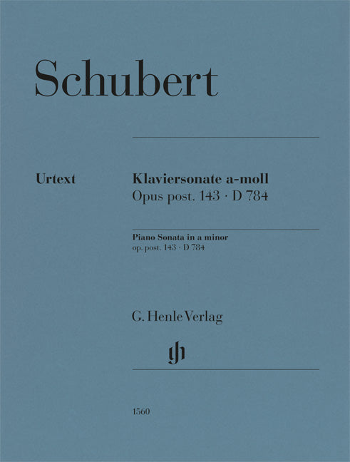 Sonate pour piano la mineur op. post. 143 D 784