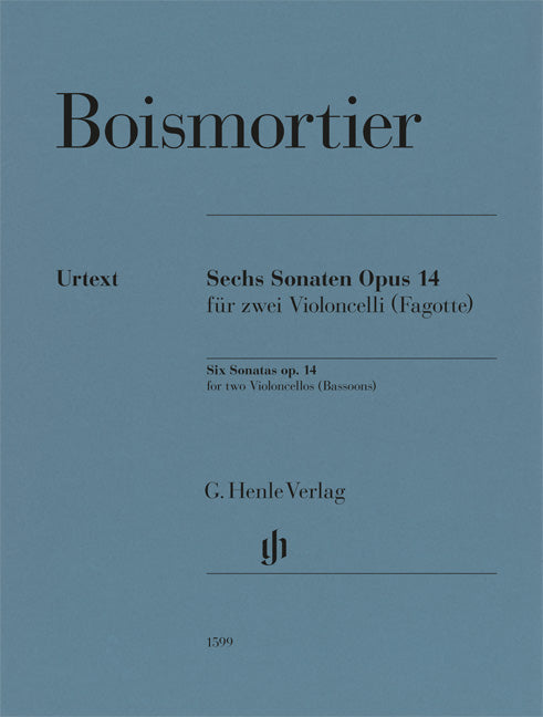 Six Sonates op. 14 pour deux violoncelles (bassons)