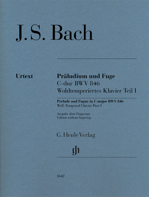 Prélude et fugue Ut majeur BWV 846, Well-Tempered Clavier partie I
